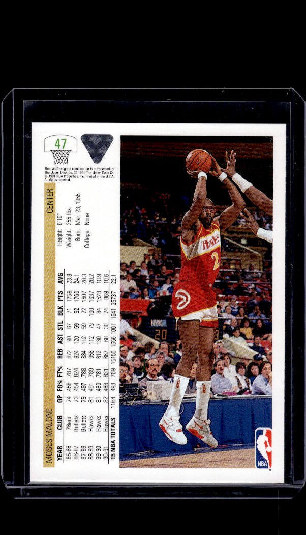 1991-92 Upper Deck #47 Moses Malone