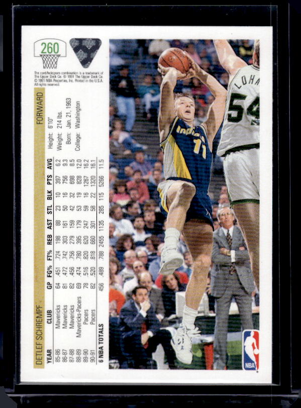 1991-92 Upper Deck #260 Detlef Schrempf
