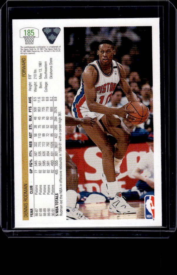 1991-92 Upper Deck #185 Dennis Rodman