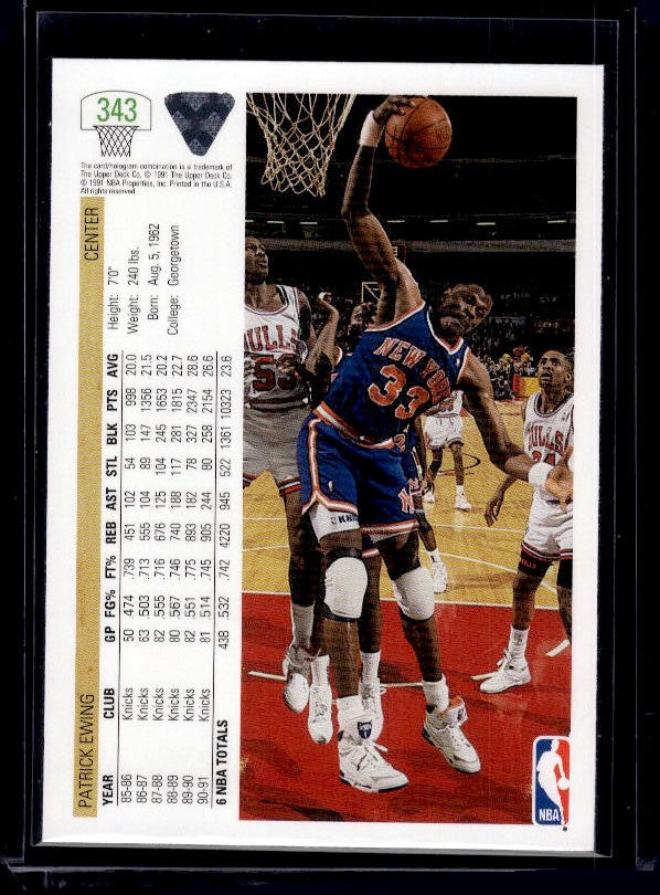 1991-92 Upper Deck #343 Patrick Ewing
