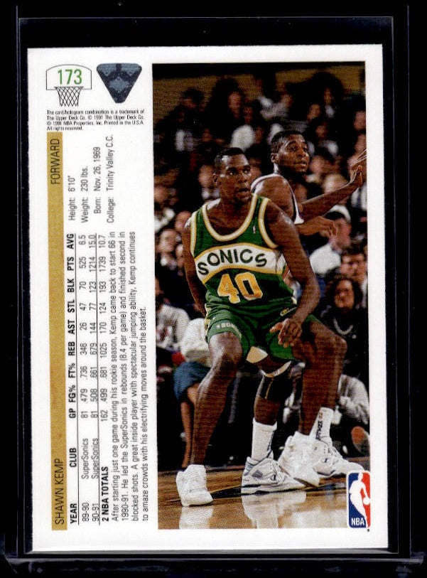 1991-92 Upper Deck #173 Shawn Kemp