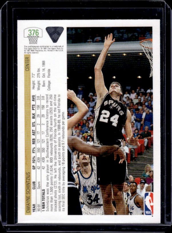 1991-92 Upper Deck #376 Dwayne Schintzius
