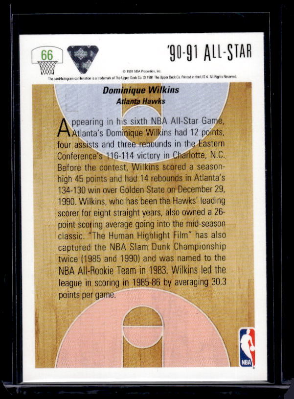 1991-92 Upper Deck #66 Dominique Wilkins