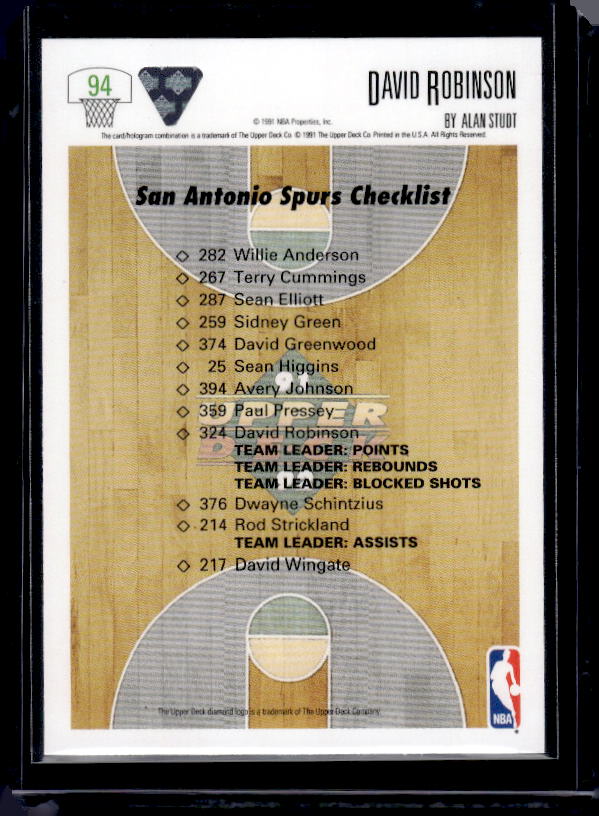 1991-92 Upper Deck #94 David Robinson