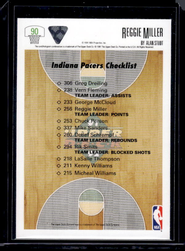 1991-92 Upper Deck #90 Reggie Miller