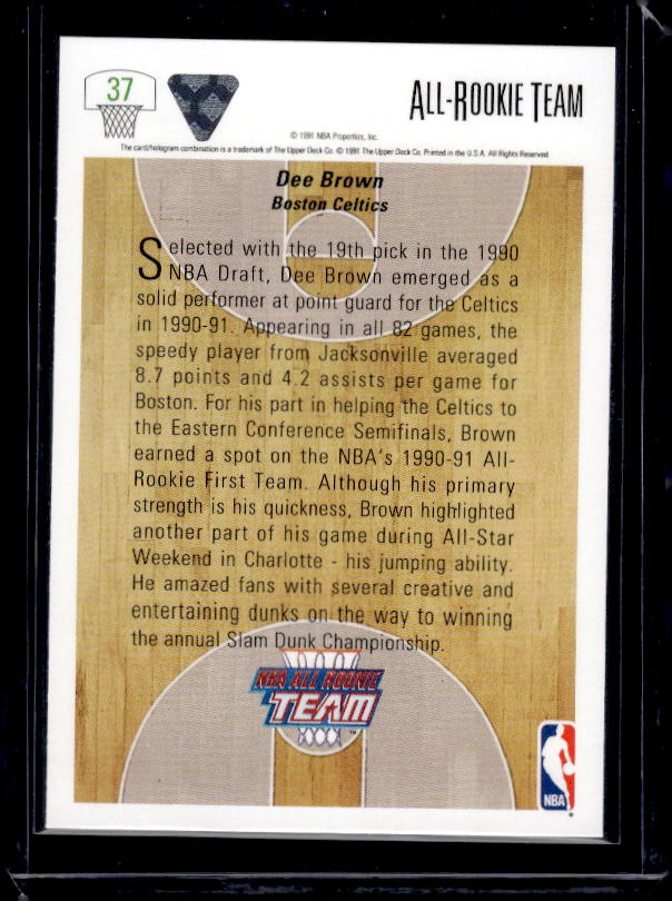 1991-92 Upper Deck #37 Dee Brown
