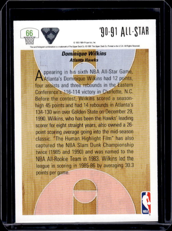 1991-92 Upper Deck #66 Dominique Wilkins