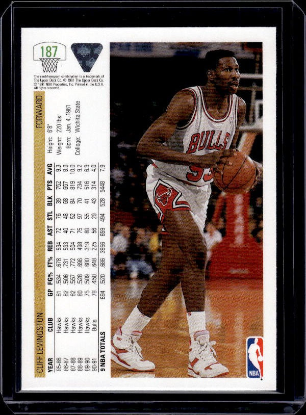 1991-92 Upper Deck #187 Cliff Levingston