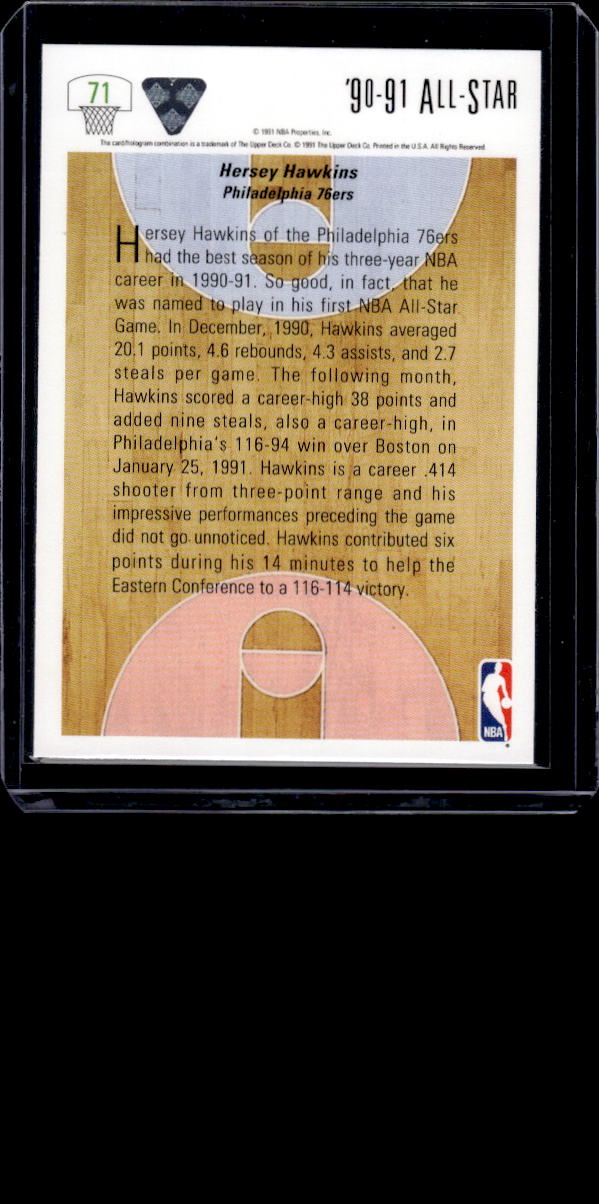 1991-92 Upper Deck #71 Hersey Hawkins