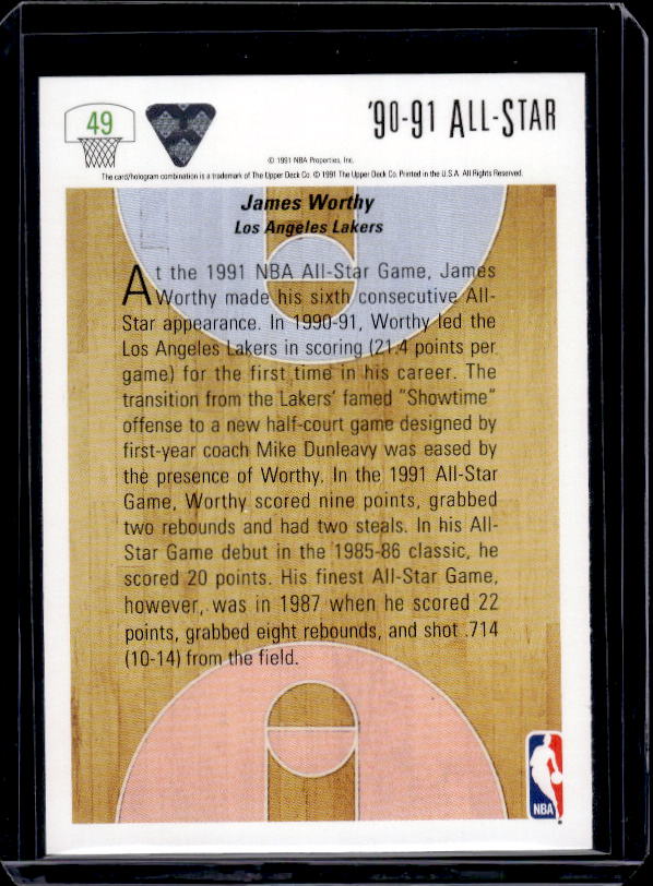 1991-92 Upper Deck #49 James Worthy