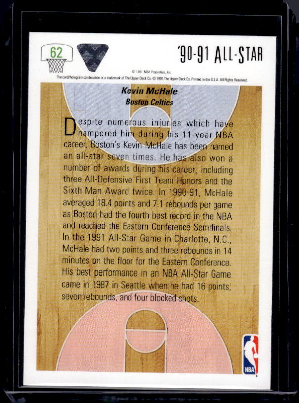 1991-92 Upper Deck #62 Kevin McHale