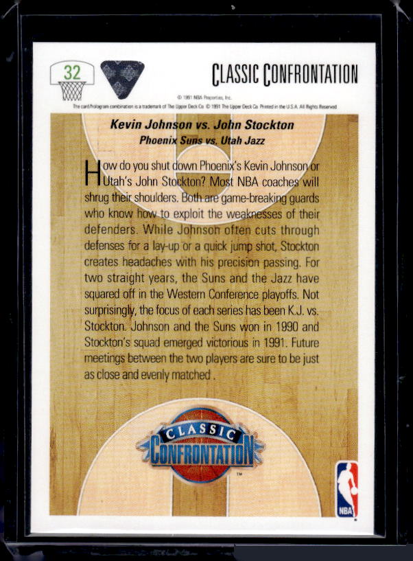 1991-92 Upper Deck #32 K. Johnson vs. Stockton