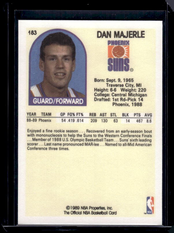 1989-90 Hoops #183 Dan Majerle