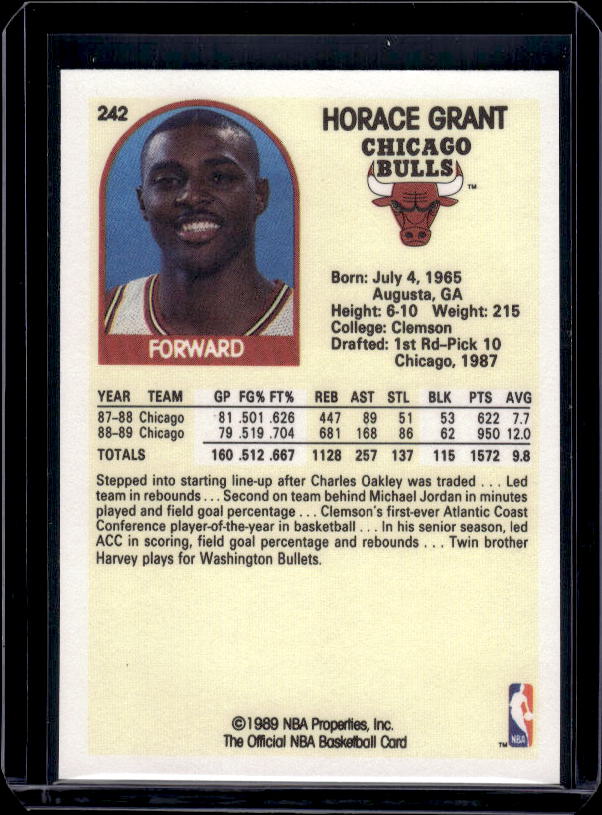 1989-90 Hoops #242 Horace Grant
