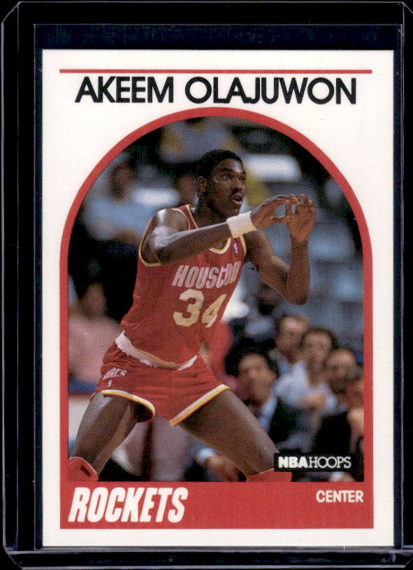 1989-90 Hoops #180 Akeem Olajuwon