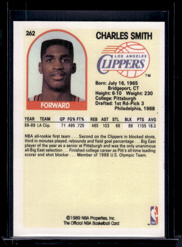1989-90 Hoops #262 Charles Smith