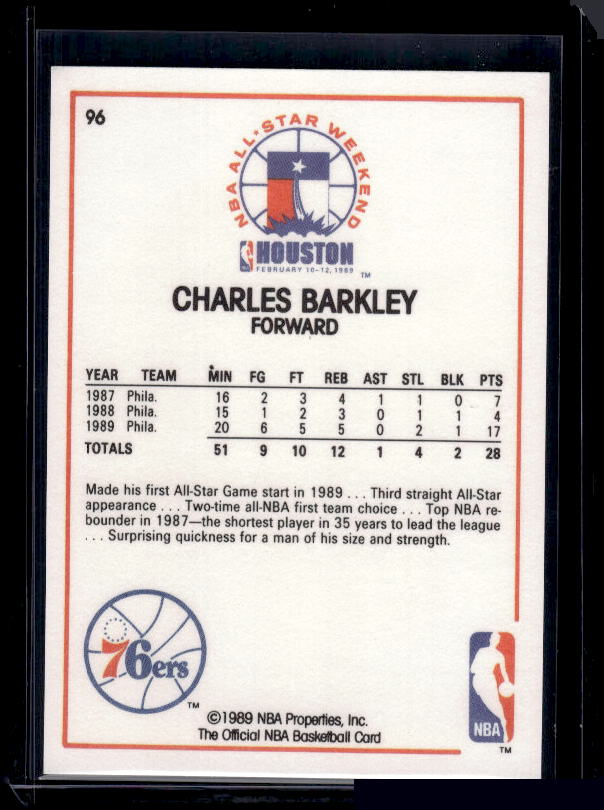 1989-90 Hoops #96 Charles Barkley