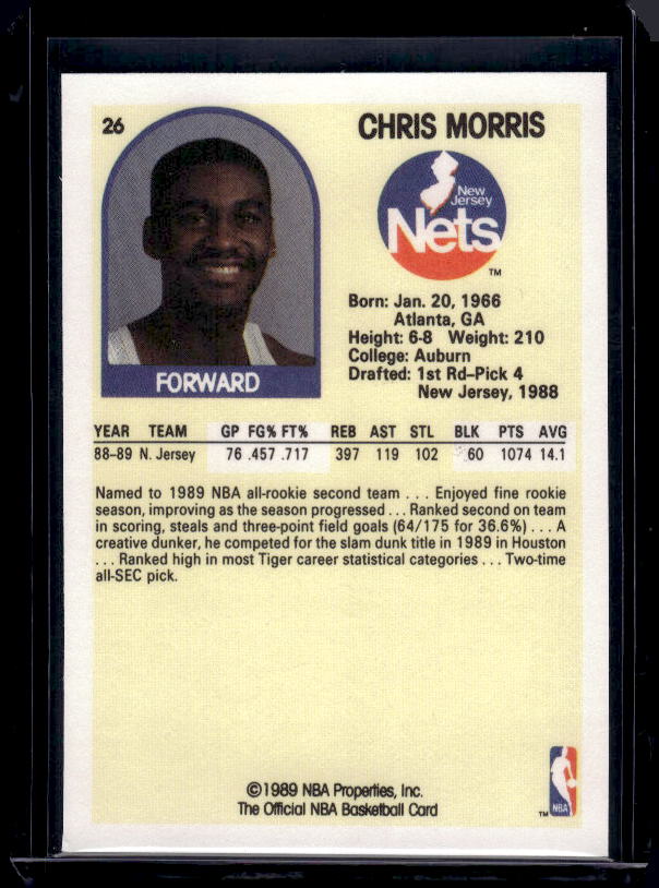 1989-90 Hoops #26 Chris Morris