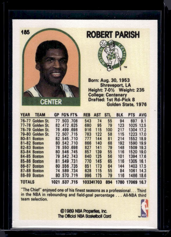 1989-90 Hoops #185 Robert Parish