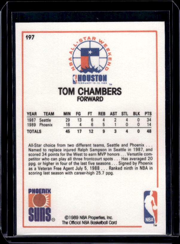 1989-90 Hoops #197 Tom Chambers