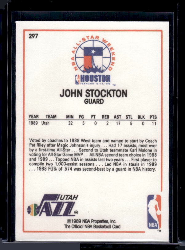 1989-90 Hoops #297 John Stockton