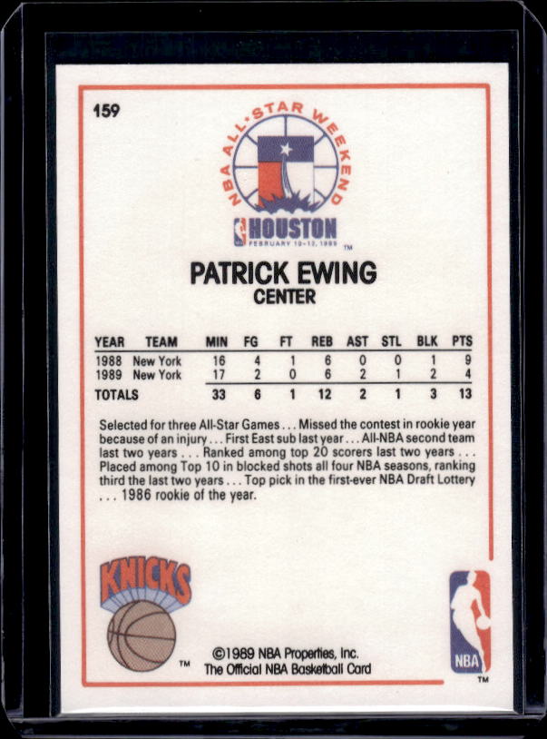 1989-90 Hoops #159 Patrick Ewing