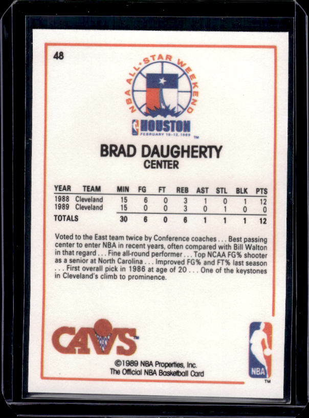 1989-90 Hoops #48 Brad Daugherty