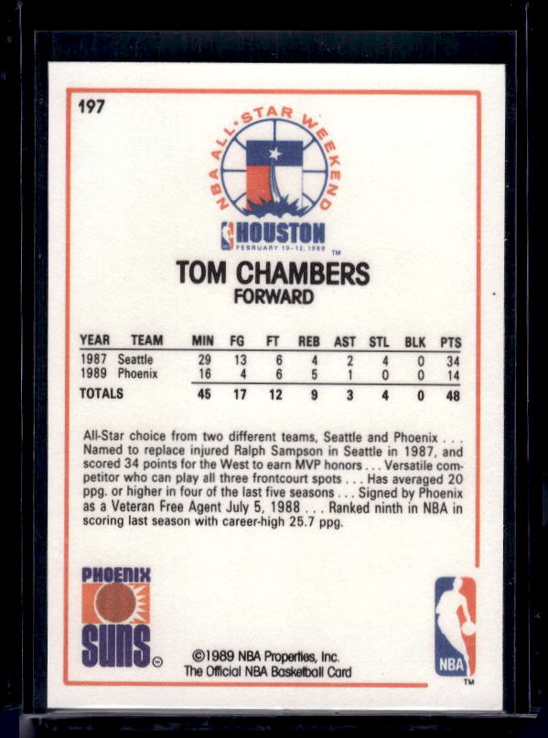 1989-90 Hoops #197 Tom Chambers