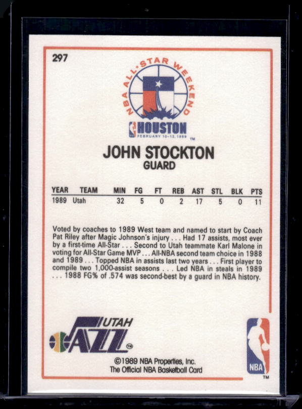 1989-90 Hoops #297 John Stockton
