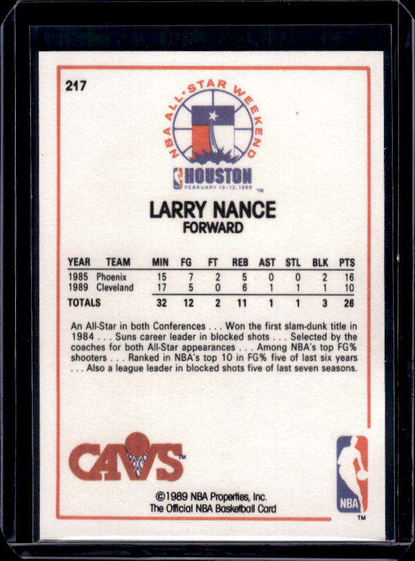 1989-90 Hoops #217 Larry Nance