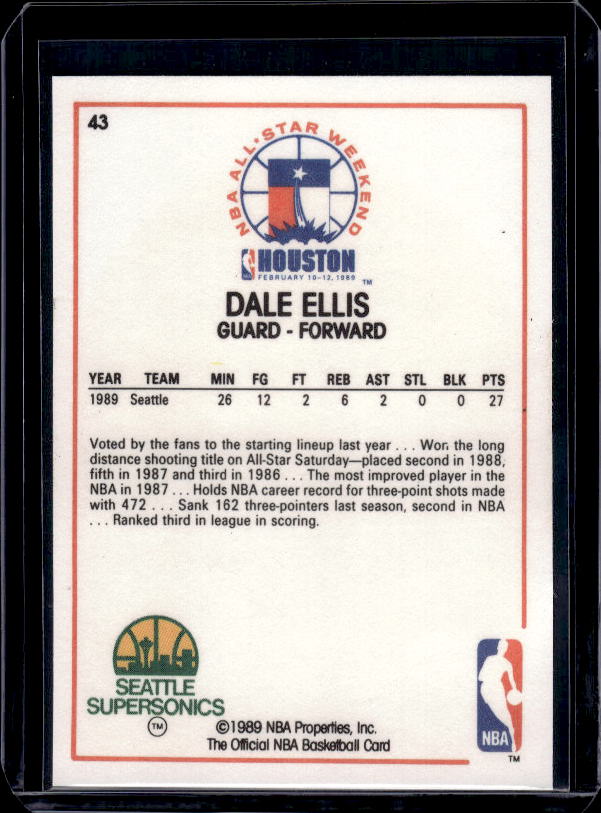 1989-90 Hoops #43 Dale Ellis