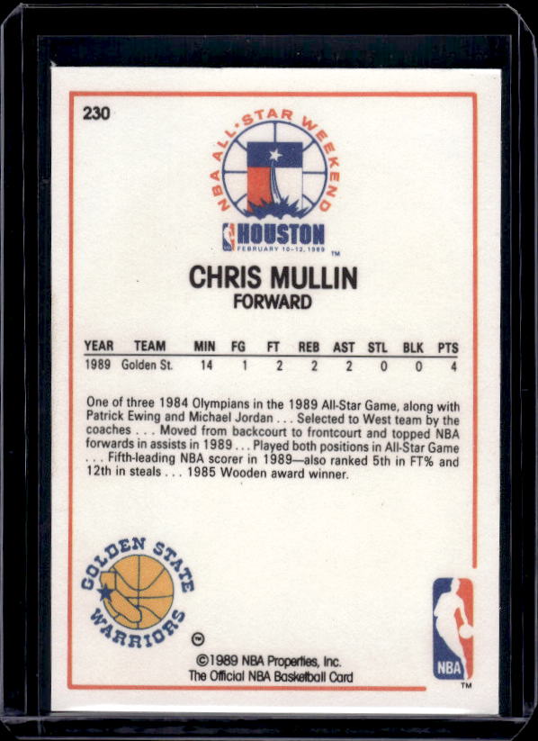 1989-90 Hoops #230 Chris Mullin