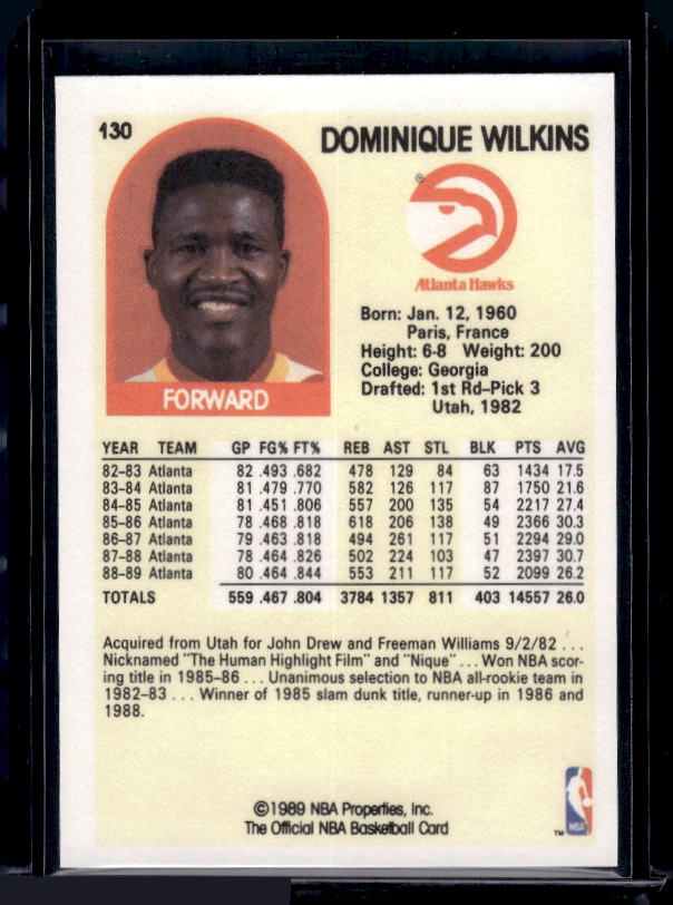 1989-90 Hoops #130 Dominique Wilkins