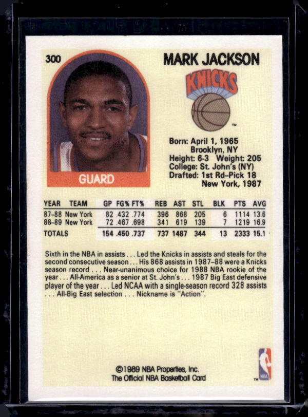 1989-90 Hoops #300 Mark Jackson
