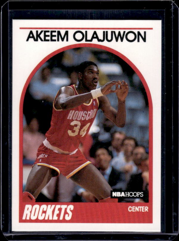 1989-90 Hoops #180 Akeem Olajuwon