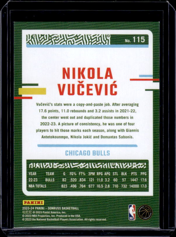 2023-24 Donruss #115 Nikola Vucevic