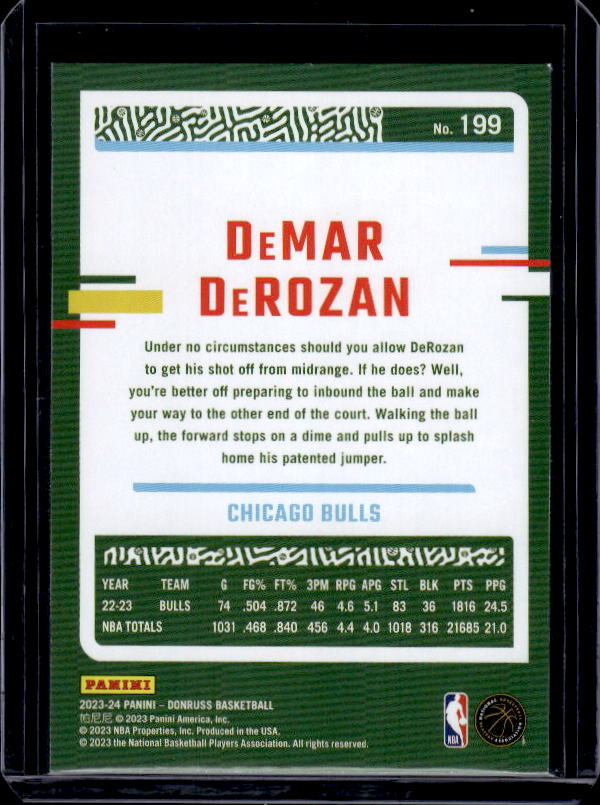 2023-24 Donruss #199 DeMar DeRozan
