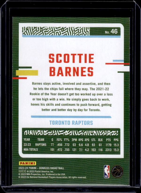 2023-24 Donruss #46 Scottie Barnes