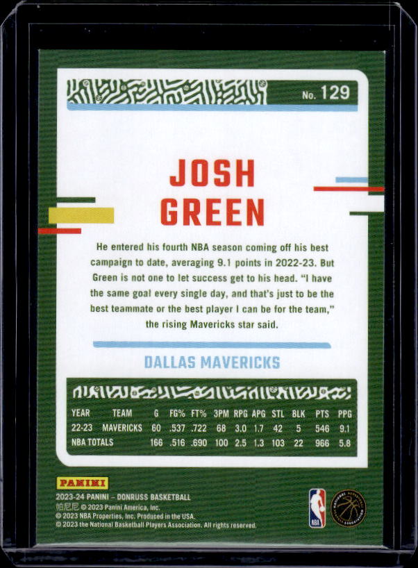 2023-24 Donruss #129 Josh Green
