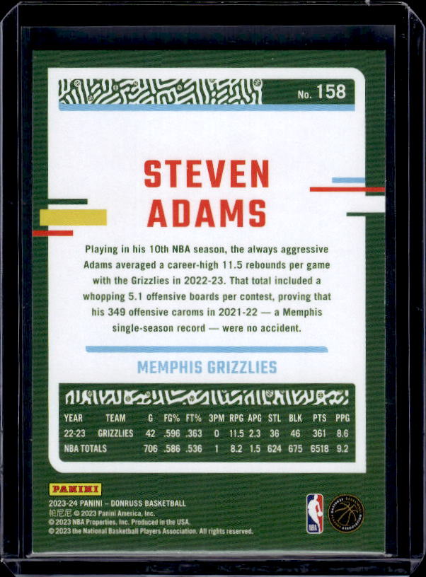 2023-24 Donruss #158 Steven Adams
