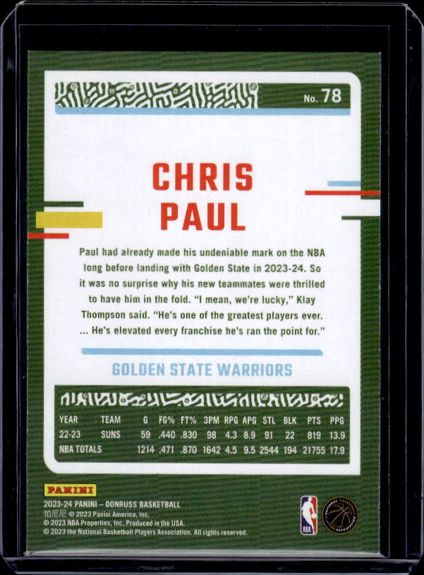 2023-24 Donruss #78 Chris Paul