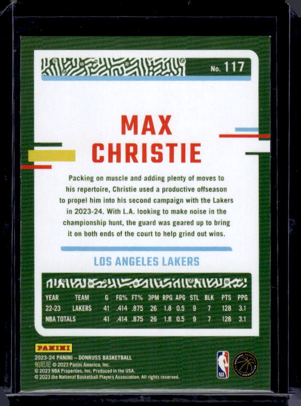 2023-24 Donruss #117 Max Christie Choice