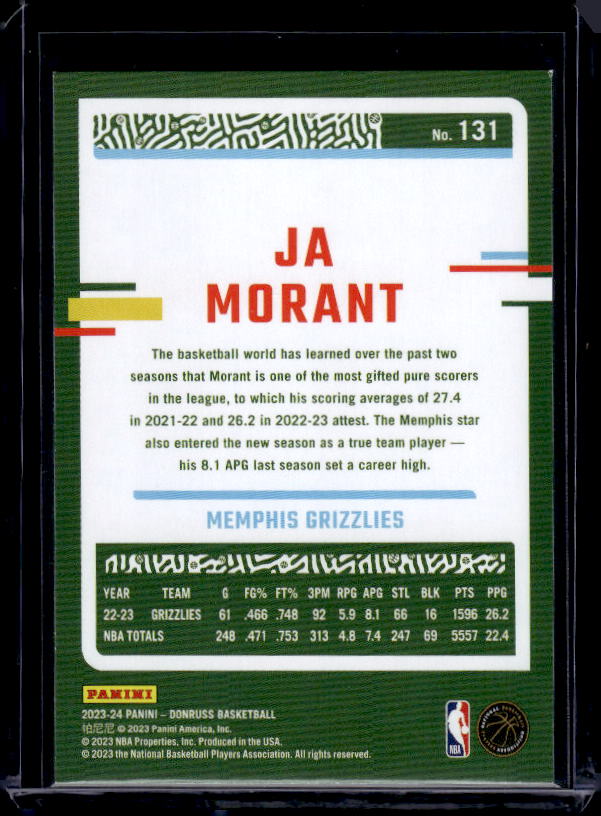 2023-24 Donruss #131 Ja Morant