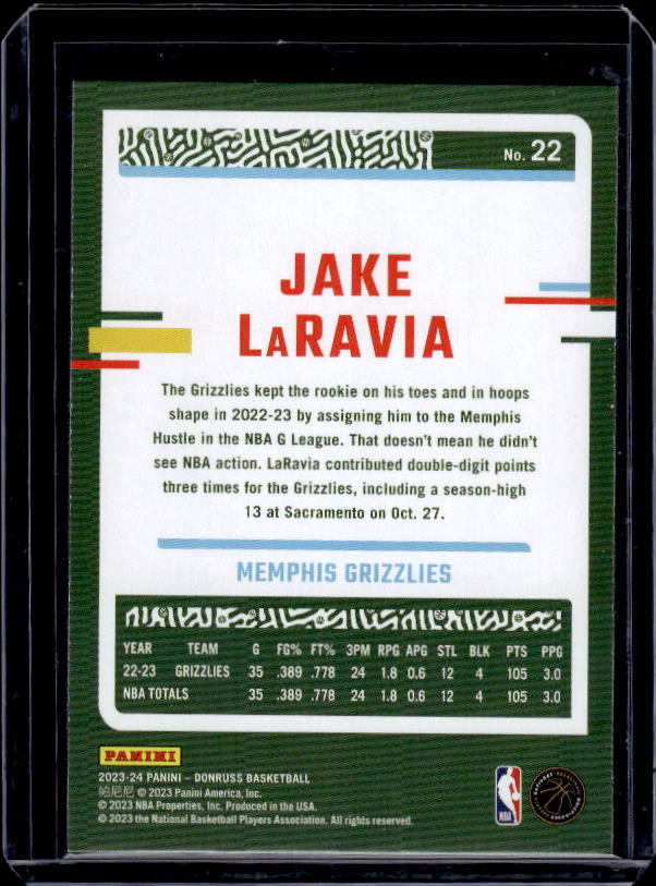 2023-24 Donruss #22 Jake LaRavia