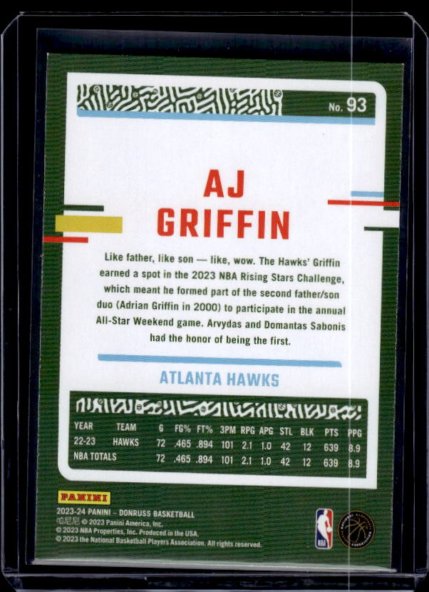 2023-24 Donruss #93 AJ Griffin