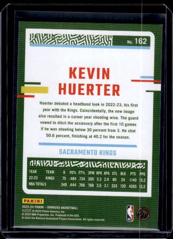 2023-24 Donruss #162 Kevin Huerter