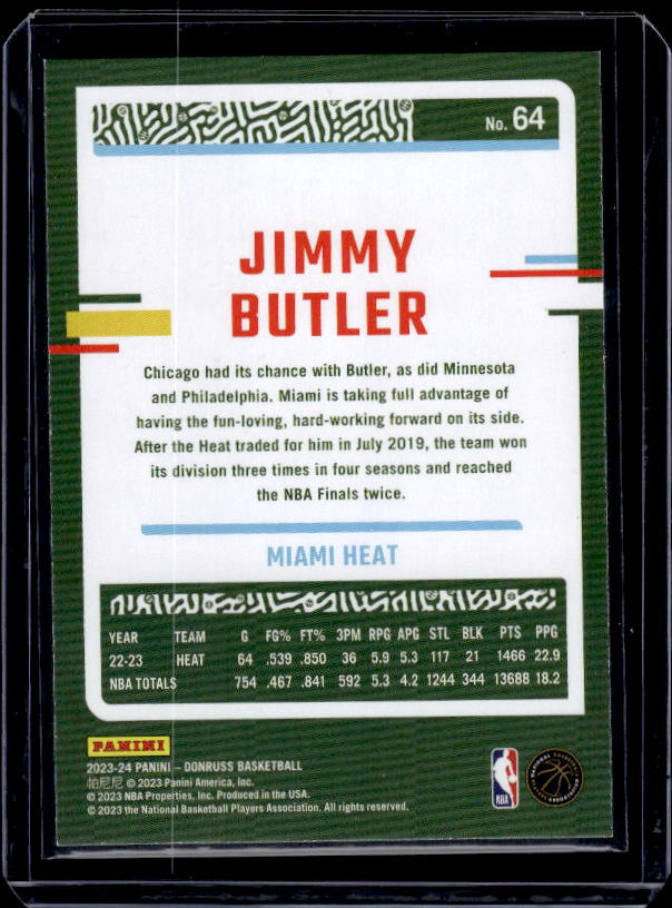 2023-24 Donruss #64 Jimmy Butler