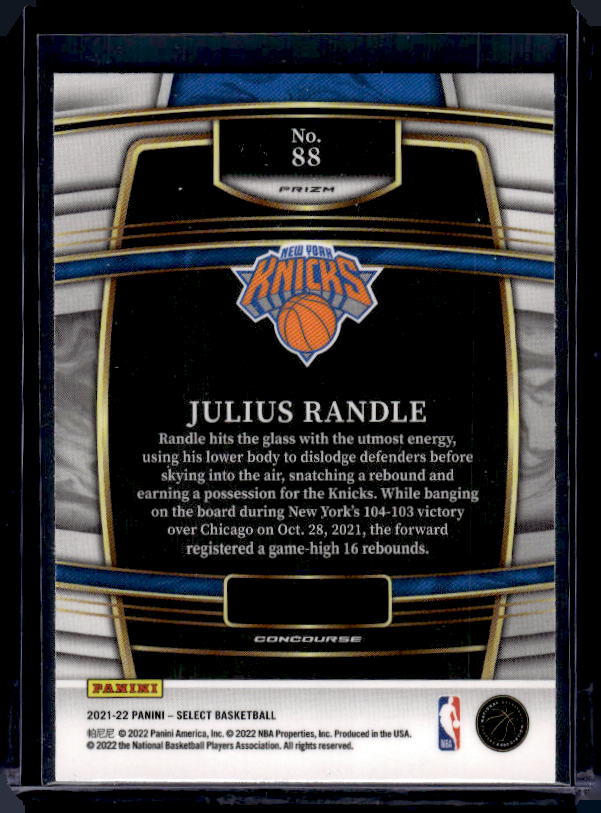 2021-22 Panini Select #88 Julius Randle