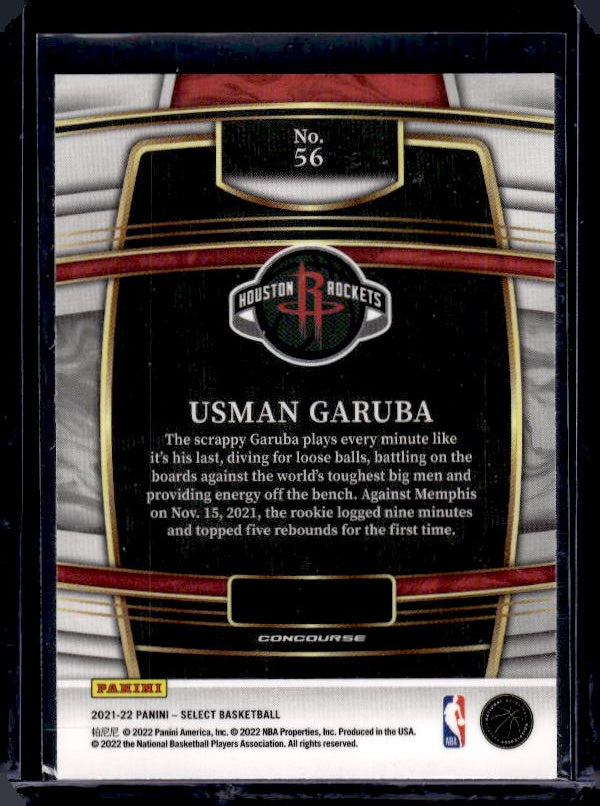 2021-22 Panini Select #56 Usman Garuba