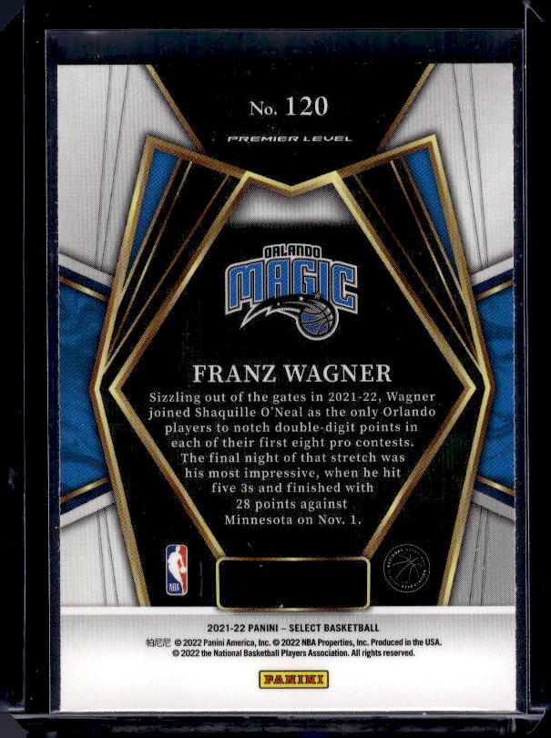 2021-22 Panini Select #120 Franz Wagner